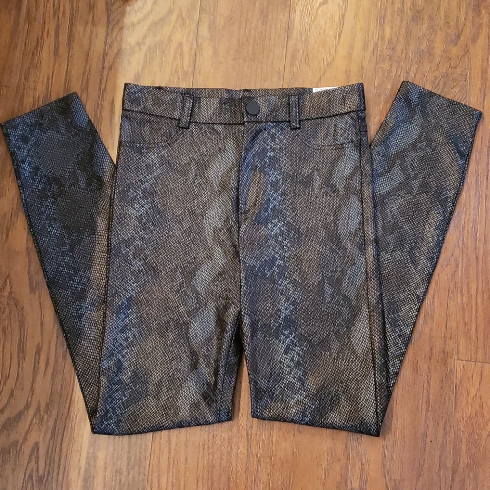 Zara snakeskin pants